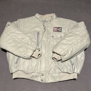 Vintage Champion Aviation Products Group Puffer Coat Jacket XL Flight Sparkplugs